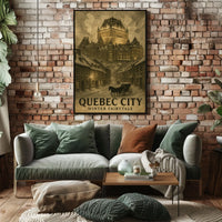 Quebec City Winter Fairytale Poster