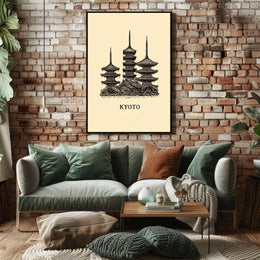 Kyoto Pagodas Poster