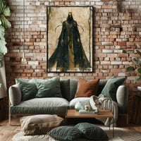 Mysterious Hooded Figure Poster in Fantasy or Mythology PosterGoat