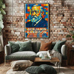 Benjamin Harrison 23rd President Poster