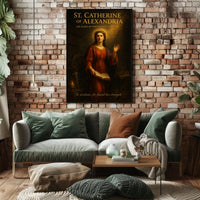 St. Catherine of Alexandria  The Scholar Who Defied an Empire Poster PosterGoat