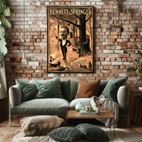Magical Performance in Enchanted Forest Artistic Poster