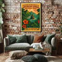 Vibrant Cityscape Skyline Art Poster