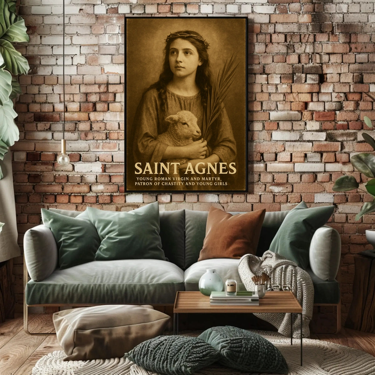 Saint Agnes Patron Of Chastity Poster