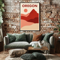 Oregon Landscape Art Poster