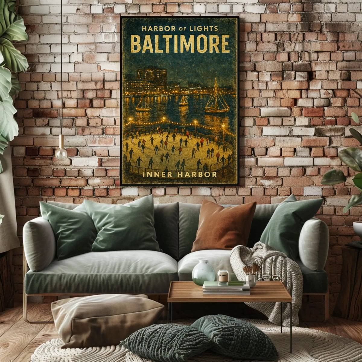 Harbor Of Lights Baltimore Poster