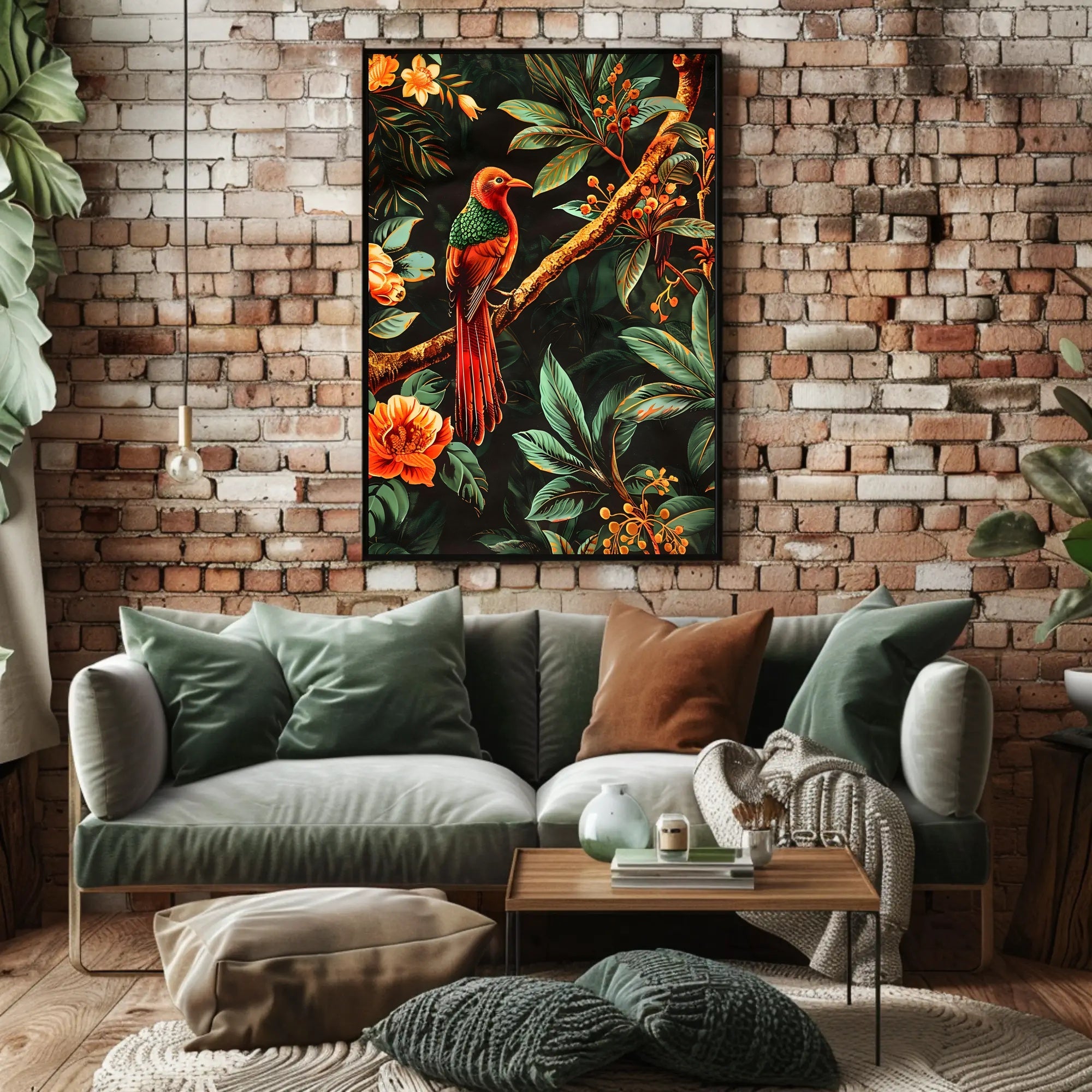 Tropical Bird in Paradise Wall Art Print