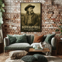 Buffalo Bill Iconic Cowboy Era Historical Poster