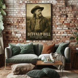 Buffalo Bill Iconic Cowboy Era Historical Poster