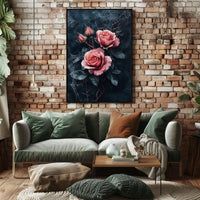 The poster features a dark moody design with a gothic romantic theme. At Travel Poster