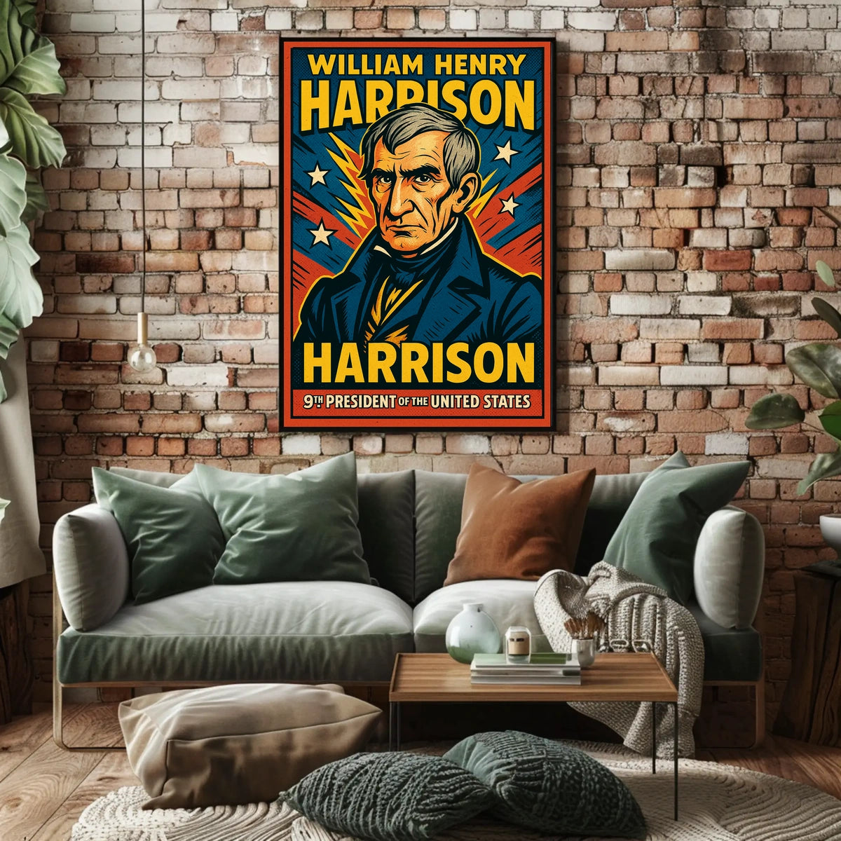 William Henry Harrison Ninth President Poster Wall Art