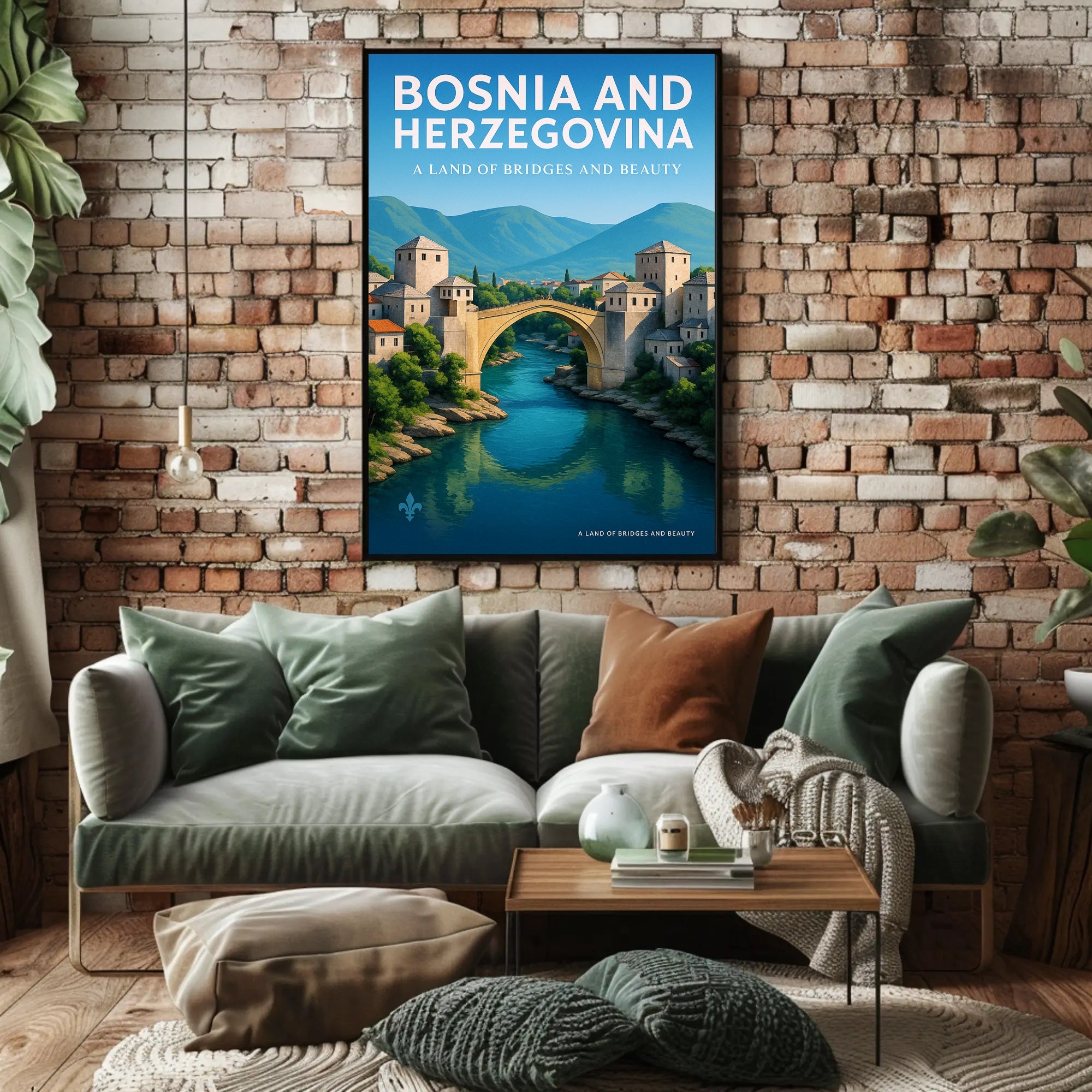 Bosnia and Herzegovina A Land of Bridges and Beauty Poster PosterGoat
