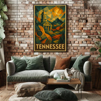 Tennessee A Geometric Tribute Poster