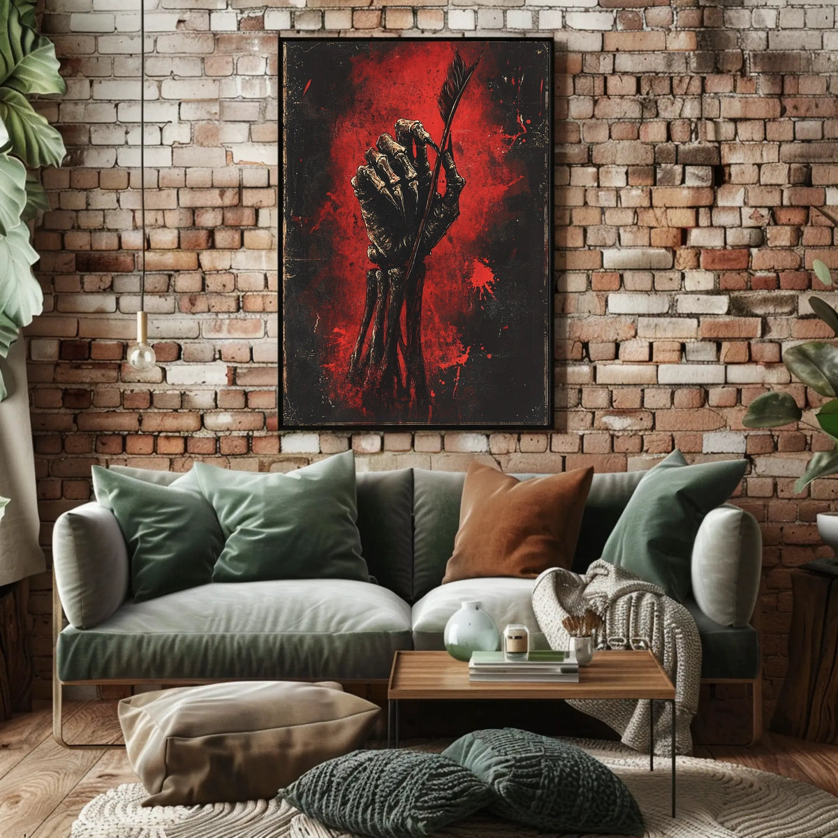 Macabre Dark Scene Artistic Poster