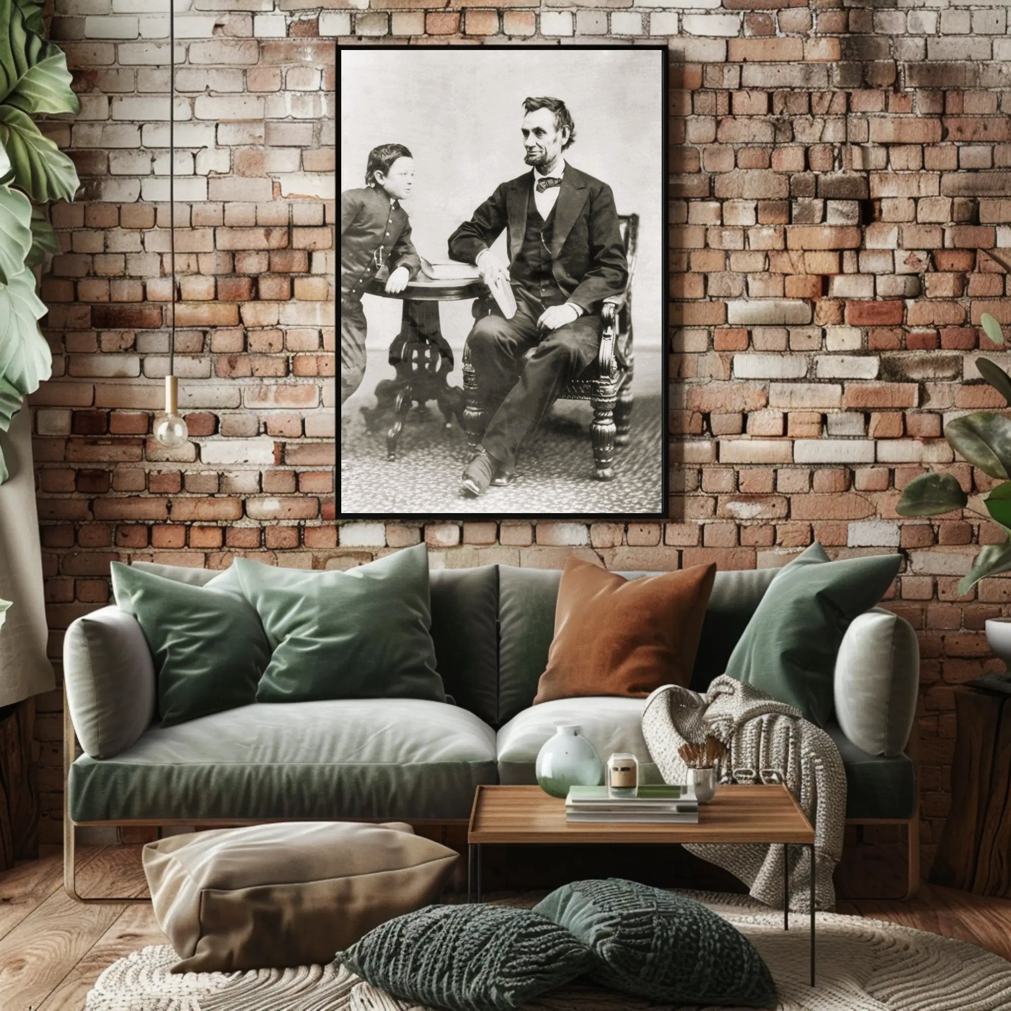 Abraham Lincoln Colorized Bowtie Poster Modern Retro Aesthetic PosterGoat