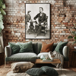Abraham Lincoln Colorized Bowtie Poster Modern Retro Aesthetic PosterGoat