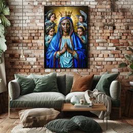Madonna and Angels Poster