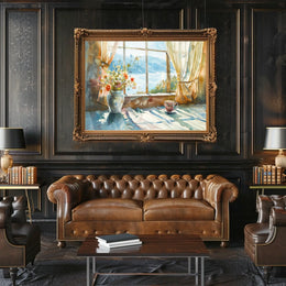 Morning Serenity by the Window Poster