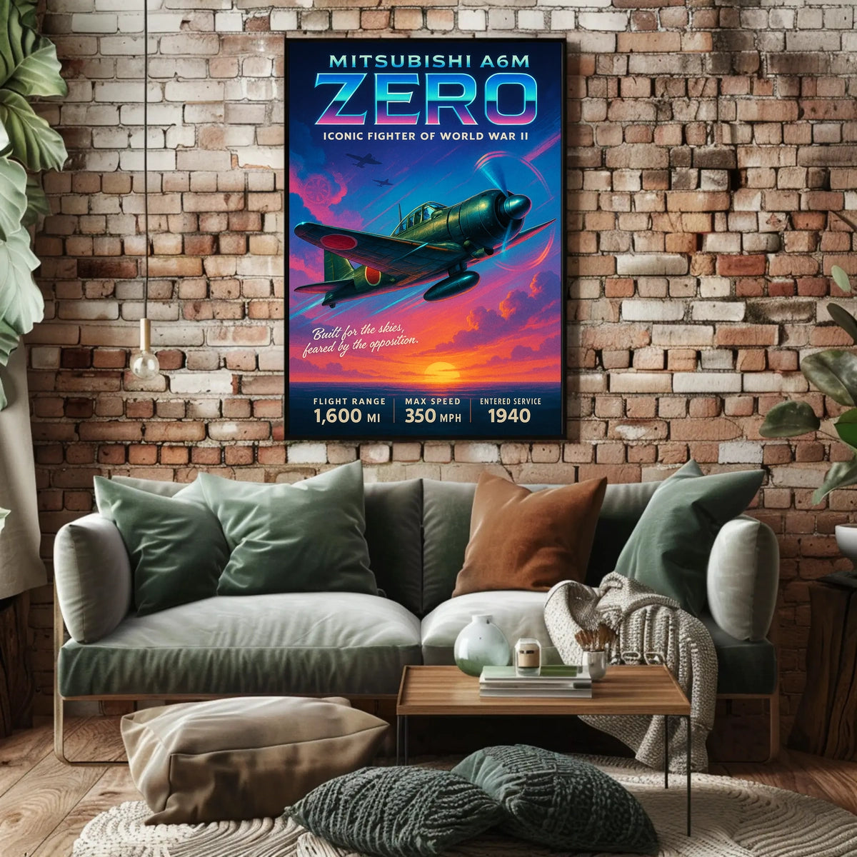 Mitsubishi A6M Zero Iconic Fighter of World War II Poster