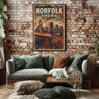 Norfolk, Virginia Maritime Heritage Poster