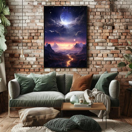 Celestial Landscape Poster