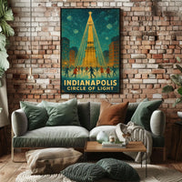 Indianapolis Circle of Light Poster