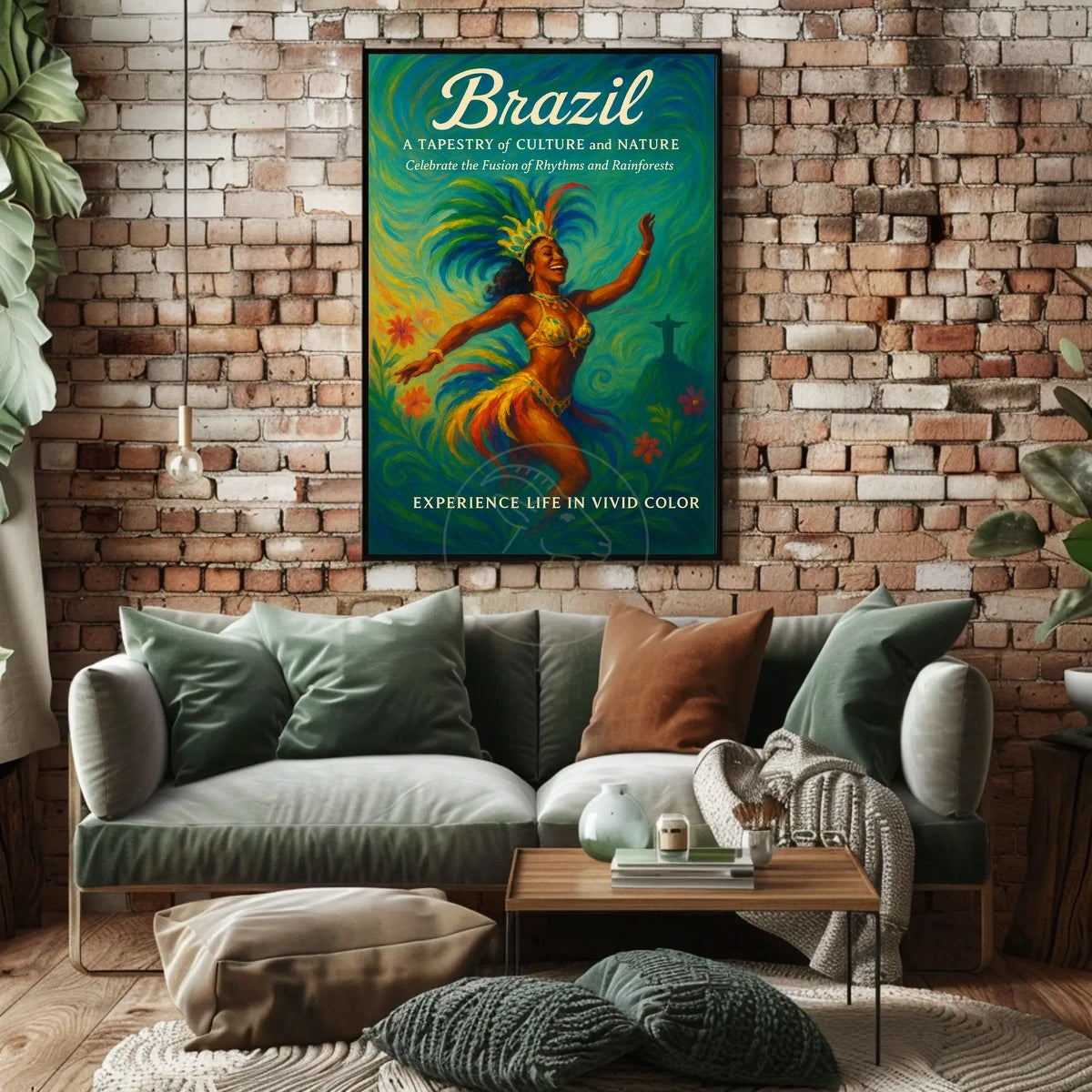 Brazilian Carnival Dance Captures Cultural Heritage Poster