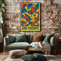 Jim Thorpe Athletic Icon Poster