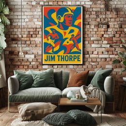 Jim Thorpe Athletic Icon Poster