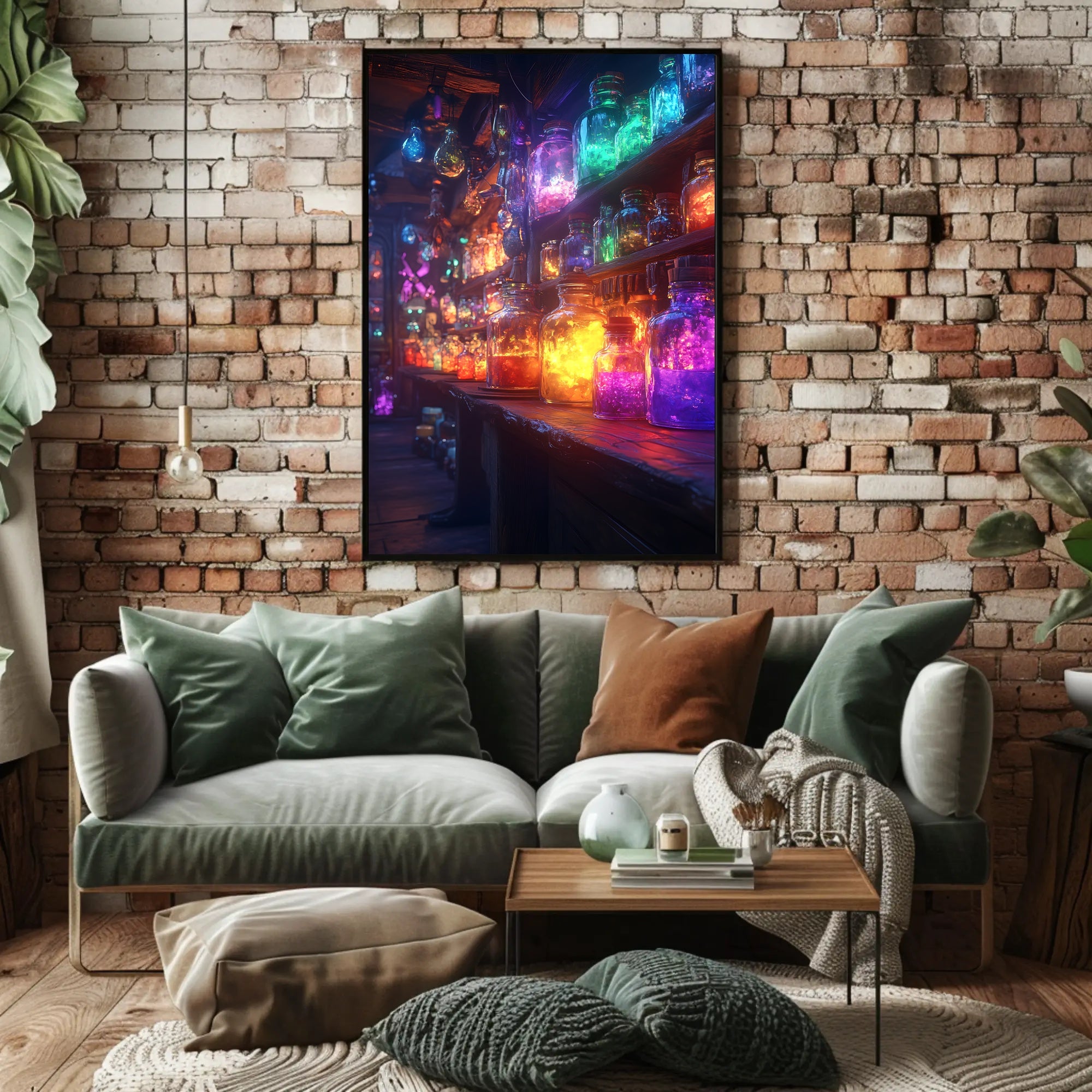 Magical Potion Laboratory with Fantastical Mystical Charm Fantasy Poster