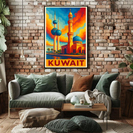Kuwait Skyline Art Poster