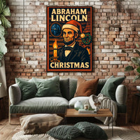 Abraham Lincoln Christmas Poster