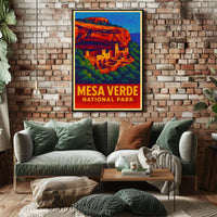 Mesa Verde Vintage Travel Collectors Poster