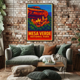 Mesa Verde Vintage Travel Collectors Poster
