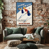 Snow Train Adventure Poster