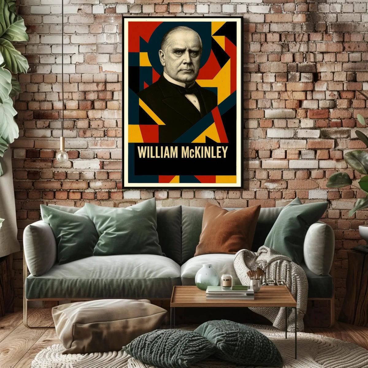 William McKinley 25th President of the United States Abstract Pop Poster