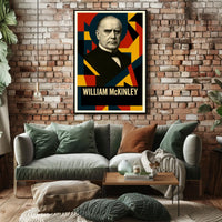 William McKinley 25th President of the United States Abstract Pop Poster