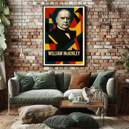 William McKinley 25th President of the United States Abstract Pop Poster