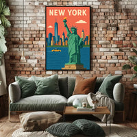 Flat Graphic NYC Poster Museum Quality Print for City Fans