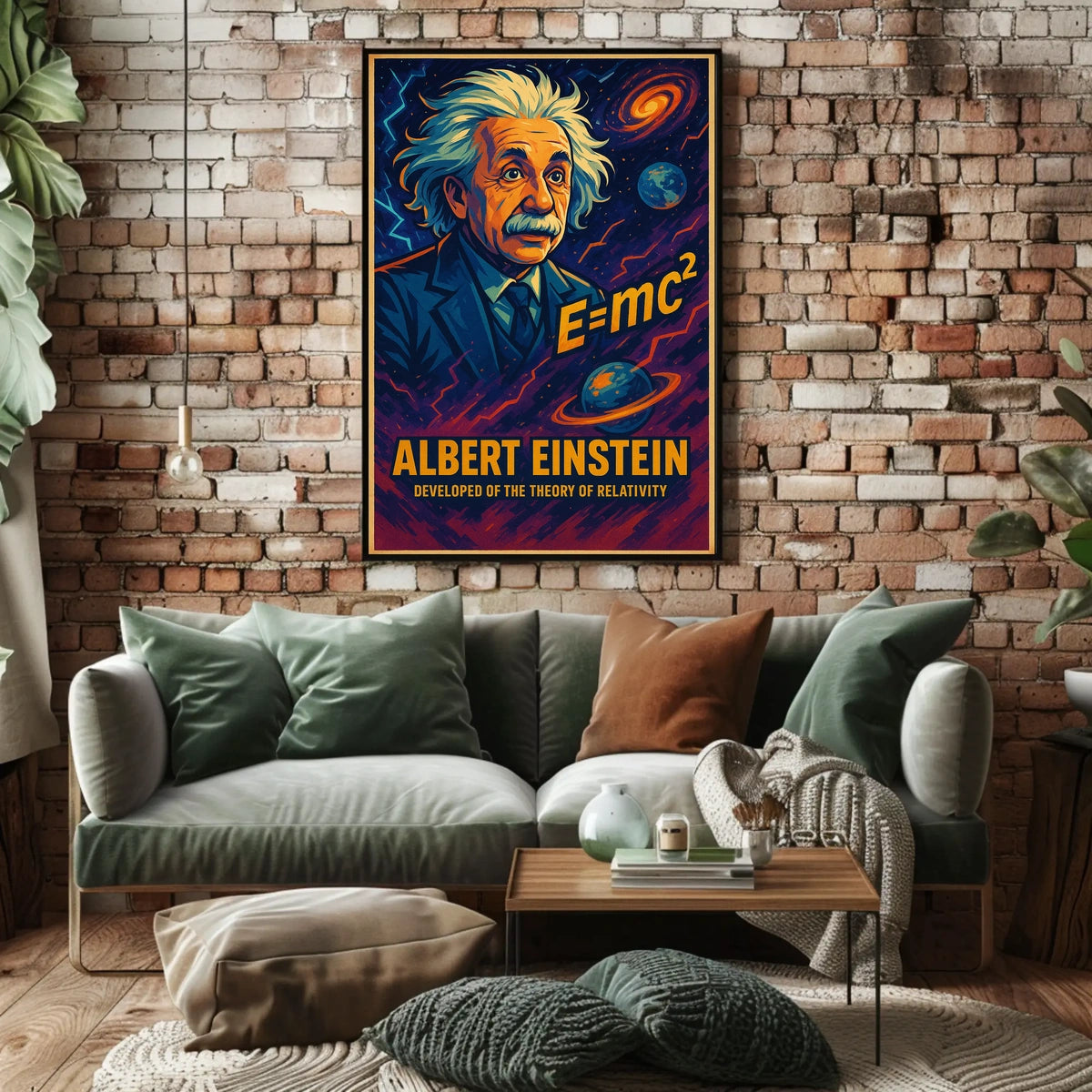 Albert Einstein Theory Of Relativity Poster