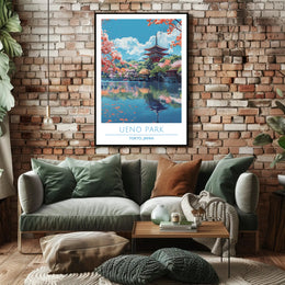 Tranquil Beauty of Ueno Park Poster