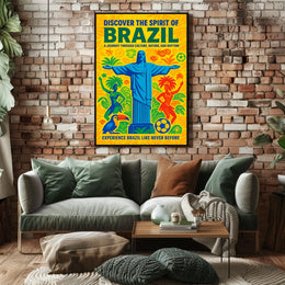 Discover the Spirit of Brazil Poster