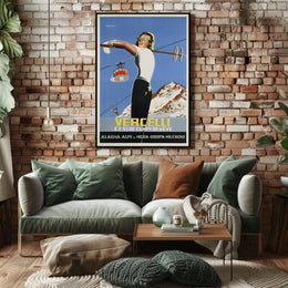 Vercelli Ski Resorts Poster