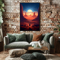 Journey Through The Desert Poster PosterGoat