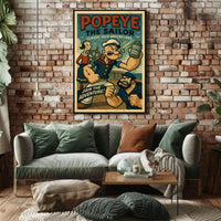 Vintage Sailor Adventure Retro Pop Culture Poster