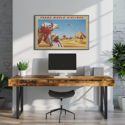 Egypt - Sphinx and Pyramids at Giza Poster