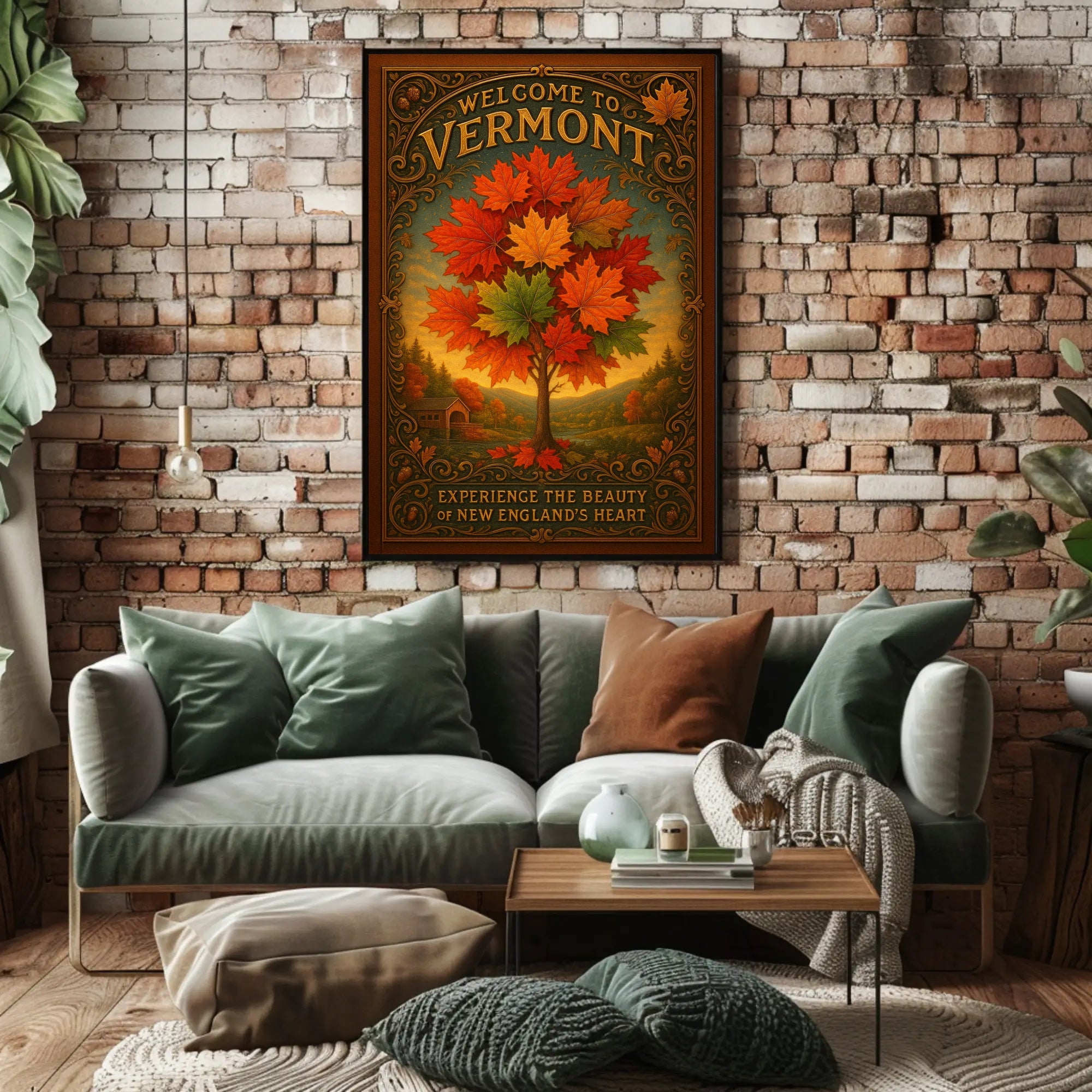 Welcome to Vermont Wall Art Print