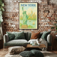 New York Iconic Cityscape Poster