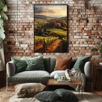 Tuscany Countryside Tranquil Escape Travel Poster