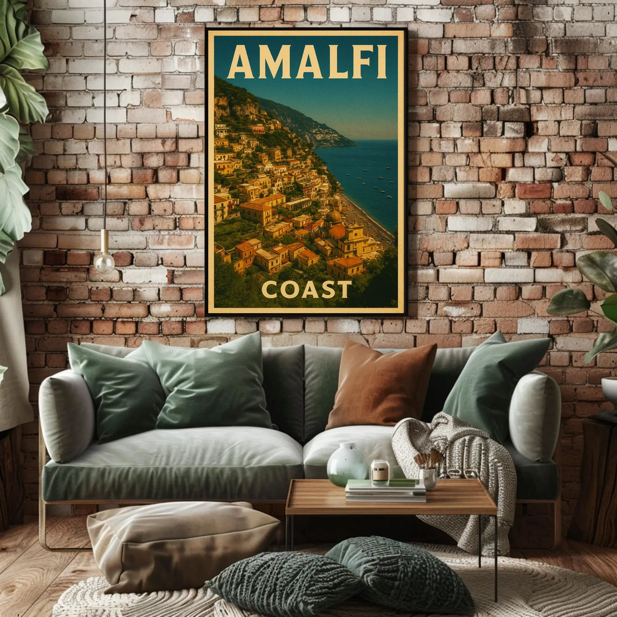 Amalfi Coast Poster Wall Art Travel Print 18x24 Decor